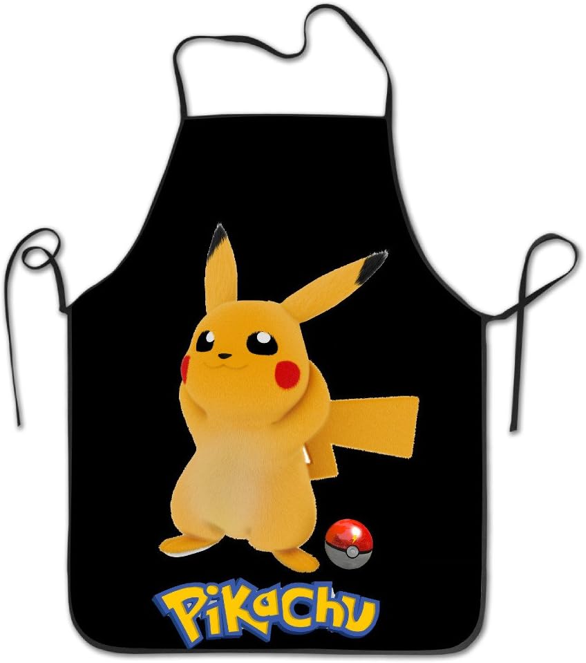 Pikachu Pokemon Apron With Black Border
