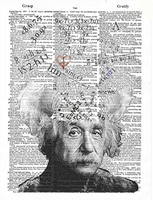 Amazon Com Art N Wordz Mathematician Albert Einstein Dictionary Sheet Pop Art Wall Or Desk Art Print Poster Posters Prints