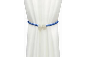 2-Piece Curtain Tieback Set, Non-Slip Curtain Holdbacks with Strong Fastening for Easy Window Treatments, Stylish Home Décor 