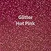 Siser Glitter Heat Transfer Vinyl 20" x 12" Sheet (Hot Pink)