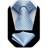 Enlision Boys Tie Kids Necktie with Pocket Square Set Ties for Boy Formal Neck Strap Youth Tie for Kids Party School