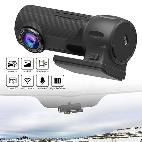 Eleganantstunning 360 Grad Rotation HD Nachtsicht USB Wireless Bewegungserkennung Weitwinkel Mini WiFi Driving Recorder TF-Ka