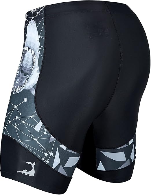 HUGE SPORTS Men's Rash Guard Swim Shorts Compression Swimming Jammer