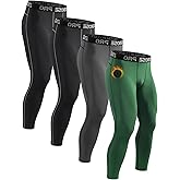 Orrfreer 4 Pack Thermal Underwear Long Johns Fleece Base Layer Bottoms Thermal Leggings for Men Compression Pants
