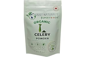 Just Naturals Superfoods Celery Powder, Dehydrated, 50gm, 25 Servings, Vegan, No Additives, No Preservatives, Non-GMO, Made i