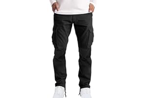Dgoopd Cargo Pants for Men Big and Tall Ripstop Pants Outdoor Hiking Cargo Pants Lightweight Tactical Work Pants Joggers