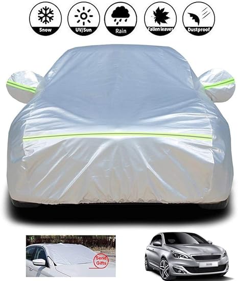 Amazon ボディーカバー 車カバー カーカバー 車 サンシェードフロントギアと冬季夏季のフルカーカバー 汚れ防止カーガレージ防塵カーカバー全ガレージ防水カーカバー 外のカーカバー ボディーカバー 車 バイク