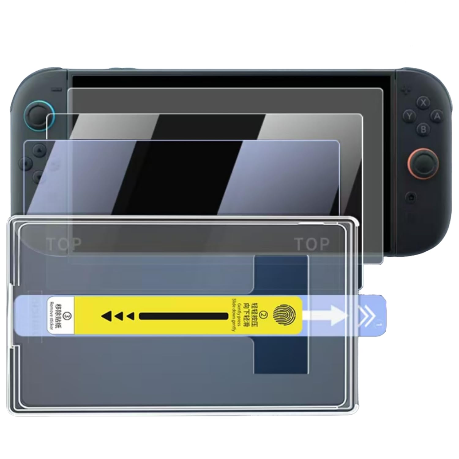 SOONORY Compatible with Nintendo Switch 2 Screen Protector, Auto-Alignment Tempered Glass Screen Protector for Switch 2 7.9" in 2025 (High Definition-1Pack)