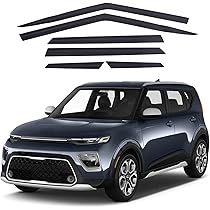 AEROGUYS Extra Durable Window Deflectors In-Channel Window Visors Rain Guards Fit Kia Telluride 2020 2025 Sun Visors Wind Vent Visors Vent Shades Car - Foto 4