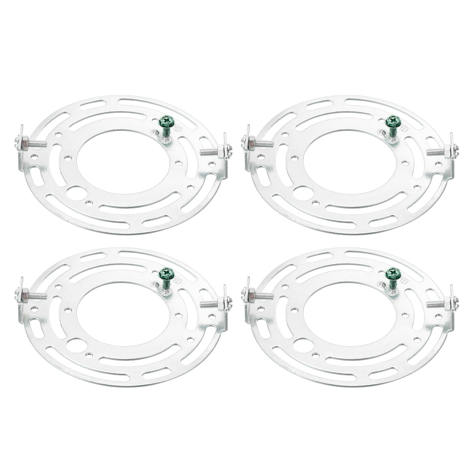 PATIKIL 105mm (4.13") Universal Light Fixture Mounting Bracket Kit, 4set Light Crossbar Round Ceiling Plate for Wall Light, Close to Ceiling Light, Chandelier