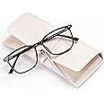 FONHCOO Blue Light Blocking Glasses Women Men TR90 Fashion Frame Computer Blue Light Glasses Anti UV Glare (Upgrade)