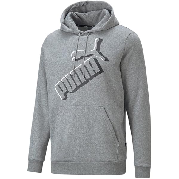 Umbro Men's Full Zip Diamond Fleece Hoodie, Dark Grey