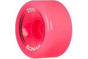 Riedell Zen Wheels - Quad Roller Skate Wheels - 4 Pack of 32mm x 62mm 85A Wheels