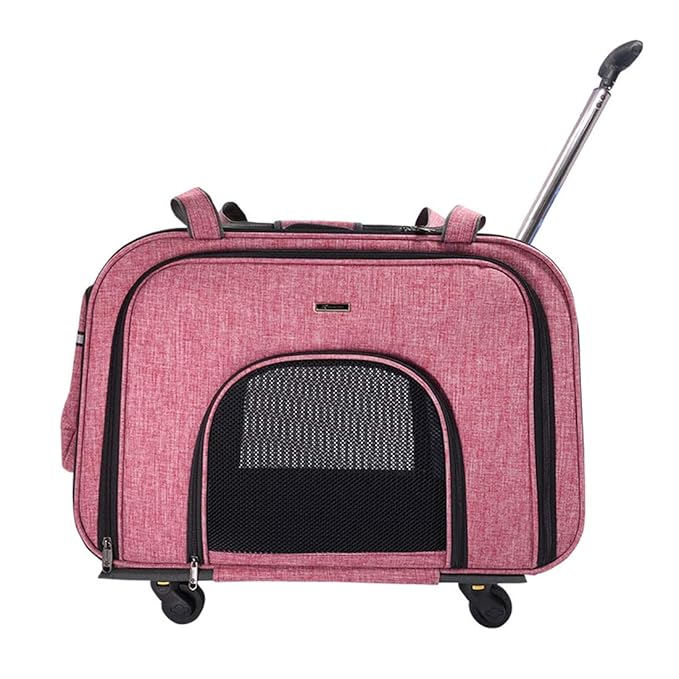 SHINING KIDS Hundetrolley Trolley Haustier Rollenträger Cat Dog Outing Portable Handtasche Transportfahrzeug