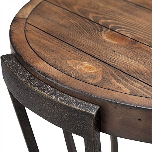 Magnussen Yukon Industrial Bourbon Coffee Table with Casters