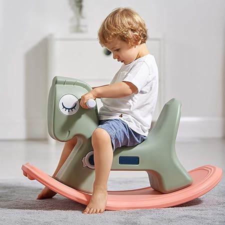 Transats Et Balancelles Nihe Cheval A Bascule Chaise Bercante En Plastique Trois En Un Pour Enfants Chaise Bercante Interieure Pour Bebe Avec Musique Cheval A Bascule Multifonctionnel Bleu Bebe Et Puericulture Lemoncitylive Com
