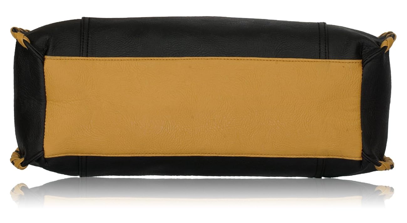 fantosy women's handbag (black, fnb-216)