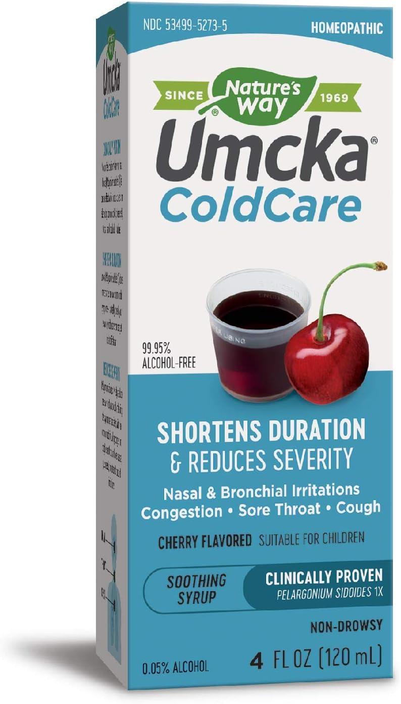 Amazon Com Nature S Way Umcka Coldcare Shortens Duration Reduces Severity Cherry 4 Fl Oz Health Personal Care