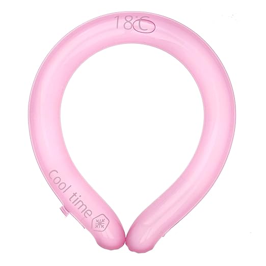 Cool TIME Freeze Neck Cooling Wrap Ice Band Cooler Tube Repeat Reusable