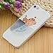 MOLLYCOOCLE iPod Touch 6 Case, Cat and Fish Fall in Love Painted Pattern Case for iPod Touch 5 with Phone Screen Pen and Phone Dust Plug -3Pcs