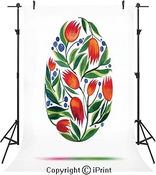 Amazon Com Watercolor Flower Photography Backdrops Easter Egg