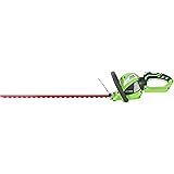 Greenworks 24-Inch 40V Cordless Hedge Trimmer with Rotating Handle, Battery Not Included 22332