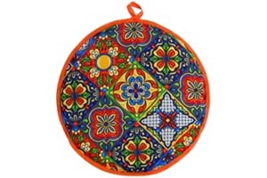 IMUSA 12in Cloth Tortilla Warmer, Talavera
