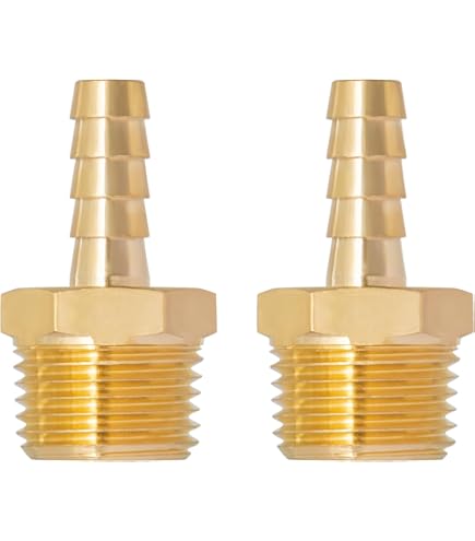 LTWFITTING 5/16 in. Flare x 1/2 in. MIP Brass Adapter Fitting (5-Pack) HF485805 - The Home Depot