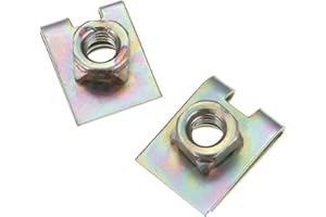 20Pcs Metal Spring U-Type Plate Nut Speed Clips M6 6mm Threaded Compatible with Car Panel Defense Auto Fastener Clip U-Type S