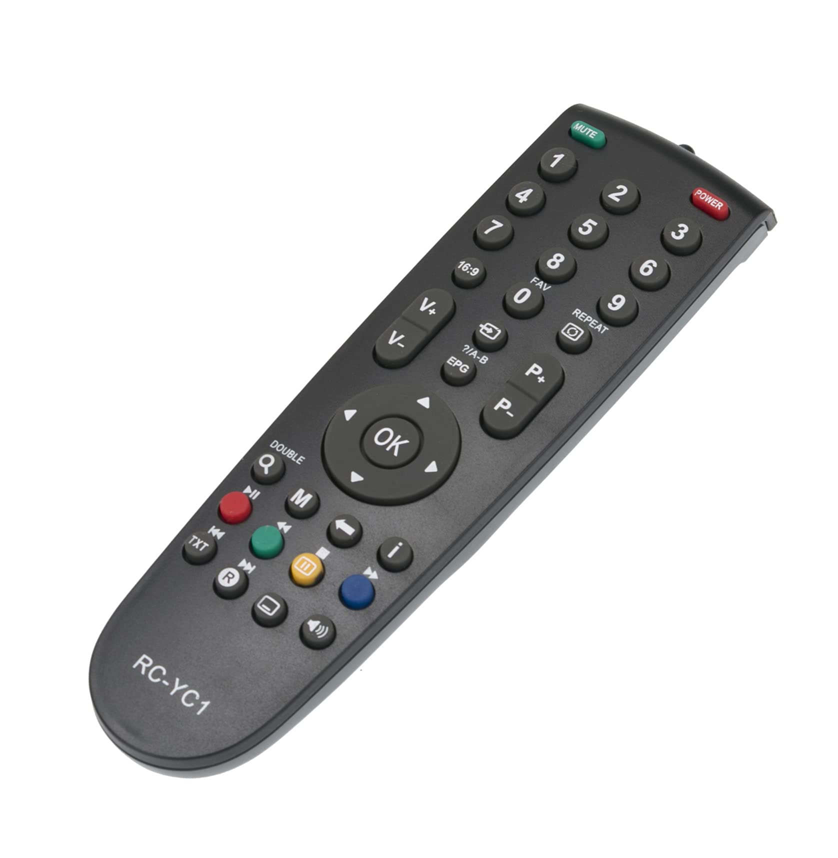 AULCMEET RC-YC1 Replacement Remote Control Compatible with Grundig 4K UHD OLED TV 22VLE8120BG 22VLE8120BF 22VLE811C 22VLE8103C 22VLE801DVB-C 22VLE8003C