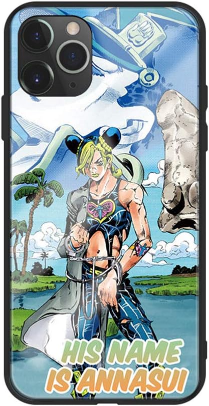 Amazon ジョジョの奇妙な冒険 Iphoneケース くうじょう ジョリーン 日本アニメクールコミック 強化ガラス保護カバー 保護シェルカバー B Iphone 11 スクリーンプロテクター 通販