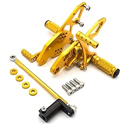 FXCNC CNC Billet Motorcycle Rearset Foot Pegs Rear
