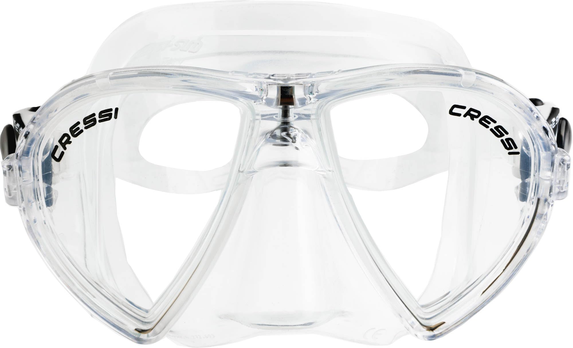 CRESSI Ocean - Mask Ocean or Combo Set Ocean Mask and Snorkel Gamma, One Size, Adults Unisex, Clear/Clear