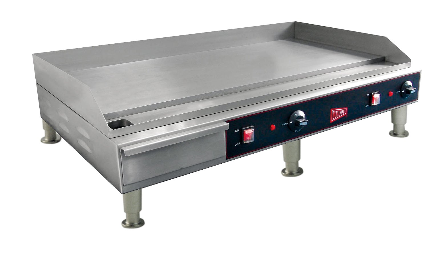 Grindmaster-Cecilware EL1636 Medium Duty Steel and Stainless Steel Electric Griddles, 36-Inch