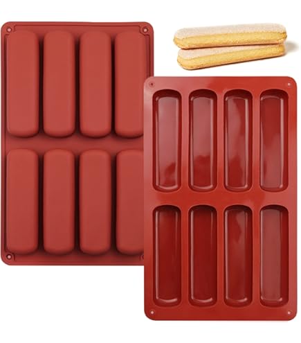 Pavoni Small Éclair Silicone Baking Mat – 48 Éclairs