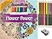 Flower Power Adult Coloring Book Set With 24 Colored Pencils And Pencil Sharpener Included: Color Your Way To Calm