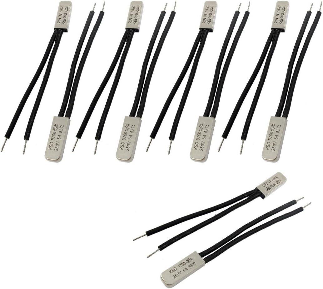 uxcell KSD9700 Thermostat 60℃ Normally Close Temperature Switch Thermal