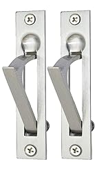 QCAA Solid Brass Edge Pull, 4", Satin Nickel, 2