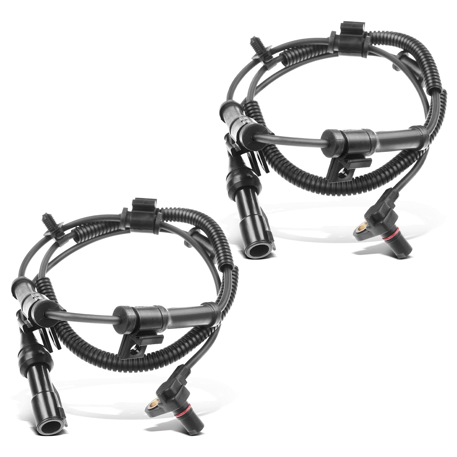 Photo 1 of A-Premium 2PC Set Front ABS Wheel Speed Sensor Compatible with 2006 2007 2008 2009 Ford F250 F350 Super Duty [4WD] 2005-2010 - Front Driver and Passenger Side, Replace# 5C3Z2C204BA, 6C3Z2C204BA