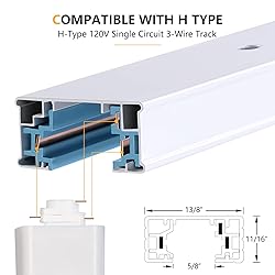 VANoopee H Track Floating Canopy Connector White