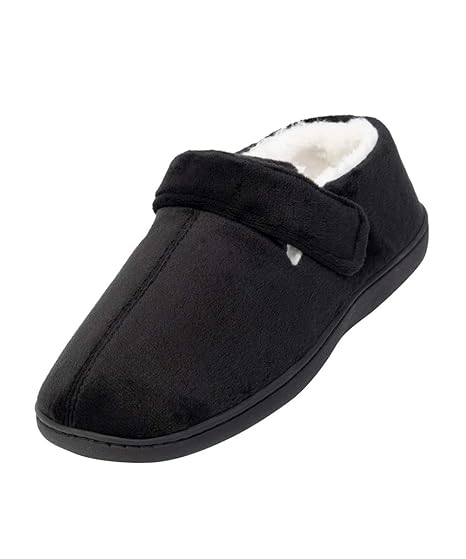 amazon mens slippers wide