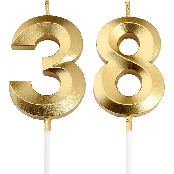 Goldfarbenes Geburtstagsbanner '83' – 12,7 Cm Hohe Buchstaben, Aus Glitzer-Karton