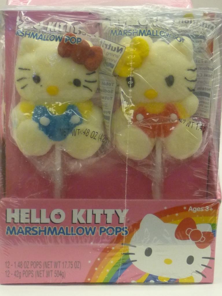 Hello Kitty Marshmallow Pop 12 CT Suckers And Lollipops