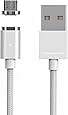 Wsken Mini2 Micro USB Magnetic LED Display Data Sync Fast Charge 3.28ft Cable for Android (Silver)