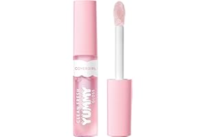 COVERGIRL Clean Fresh Yummy Lip Gloss, Sheer, Natural Scents, Vegan Formula - 100 Let's Get Fizzical, 0.33 fl oz