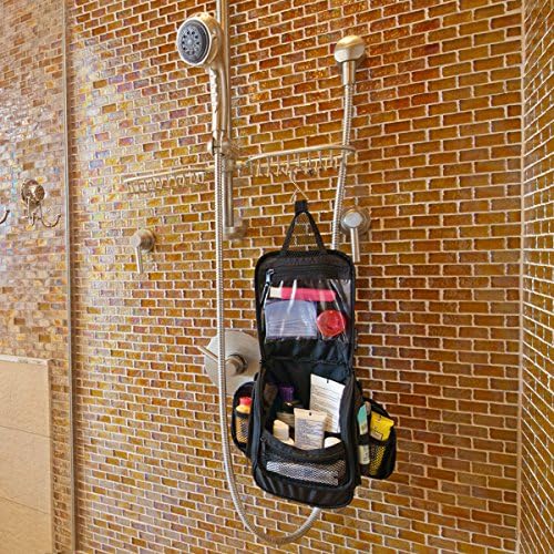 Compact Hanging Toiletry Bag, Personal Organizer | Water Resistant, Mesh Pockets &amp; Sturdy Hook