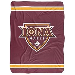 Iona College Blanket, 60"x80" Primary Logo, Silky