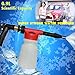 Crusar Car Washing Foamaster Cleaning Gun and Multifunctional Portable Water Foam-Water Soap and Shampoo Sprayer for Car Van Motorcycle Vehicle Red