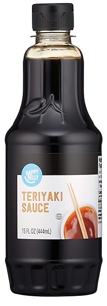 AMAZON BRAND – HAPPY BELLY TERIYAKI MARINADE AND SAUCE, 15 FL OZ (PACK OF 1)