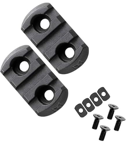 Keymod Rotating Adapter Rifle Keymod To Picatinny Rail 2-Pack Adapters - 7 Slot, 3 Inch Aluminum ...